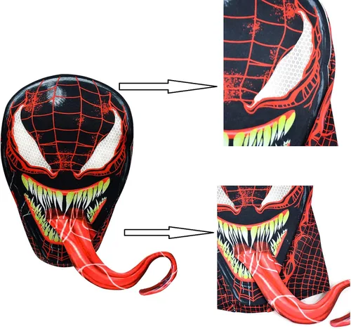 Vista 4 de YUVRAJ Kids Boys Halloween Superhero Costume Monster Cosplay Outfits 3D Printing Jumpsuit