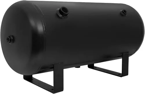 Vista 2 de Tanque de compresor de aire de 8 puertos de 5 galones (18 litros), repuesto de 151 PSI para suspensión de aire de coche, bocina de tren
