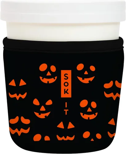 Vista 233 de Sok It IceCreamSok Cubierta de Neopreno Aislante (Floral Abstracto, Pintas de Helado Rectas)