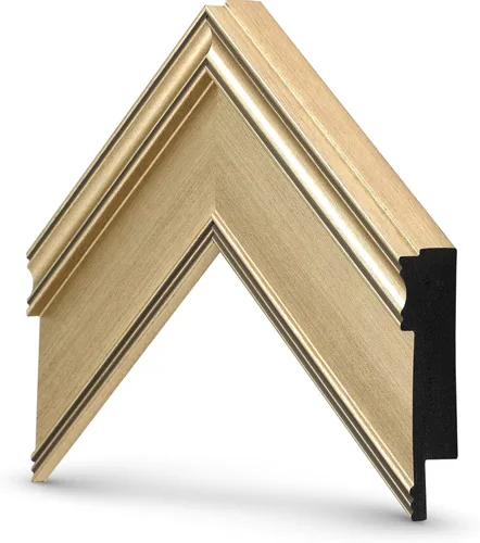 Vista 6 de Marco de TV Premiere Deco de 75" color champán - Compatible SOLO con Samsung The Frame TV y Pro TVs