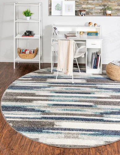 Vista 17 de Rugs.com Equinox Collection - Alfombra baja marrón de 2 x 3 pies perfecta para entradas, cocinas, rincones de desayuno, piezas de acento