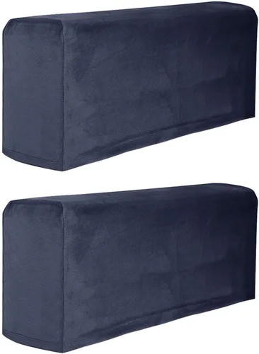Funda para reposabrazos de sofá, 2 fundas elásticas para sillas, sofá, sillón, fundas para sillón reclinable (azul marino)