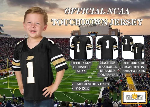Vista 63 de Little King NCAA Touchdown Pass-Team - Camiseta de fútbol para niños pequeños, tallas 2T 3T 4T 6