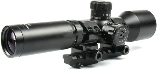 Vista 2 de Alcance largo de alivio de ojos de 3-9 × 42 viene con soporte de anillo con montaje de explorador M4 4 M91 30 gratis dos pares de anillos de alcance