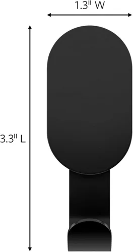 Vista 2 de 3M CLAW 2 ganchos negros para paneles de yeso de 15 libras y 2 colgadores de cuadros adicionales, solución de colgado para objetos pesados