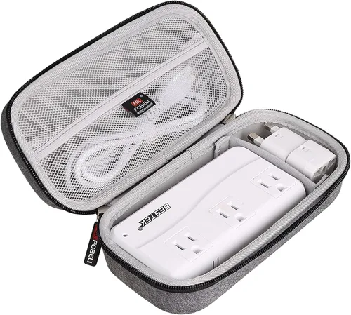 Vista 2 de FBLFOBELI Funda rígida de transporte para BESTEK/Ceptics 2000 W, adaptador de viaje universal de viaje de 220 V a 110 V convertidor de voltaje
