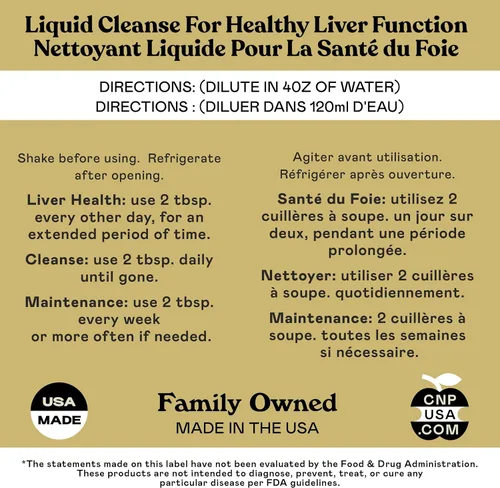 Vista 2 de Complete Natural Products Liver Complete - Botella de vidrio de 16 onzas, limpieza y desintoxicación del hígado