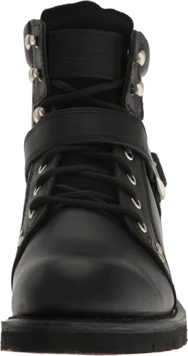 Vista 2 de Ride Tec 9143 Botas de trabajo negras con cremallera de encaje de 6 pulgadas para hombre