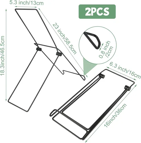 Vista 2 de Paquete de 2 soportes para panel solar, soporte de montaje plegable para panel solar, ajuste de ángulo rápido, portátil adecuado para paneles