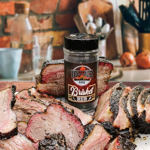 Vista 4 de 10-42 BBQ Brisket Rub - Condimento de especias totalmente natural para carne, costilla, pechuga de res - Condimento de carne para barbacoa