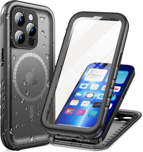 Vista 15 de Cozycase Compatible con funda impermeable para iPhone 11, protector de pantalla incorporado, cubierta de parachoques resistente de cuerpo completo