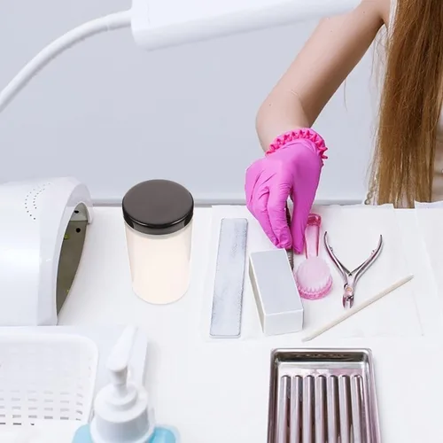 Vista 5 de Nail Art Brush Cleaner Cup Nail Art Tip Holder Nail Art Brush Container Remover Cup Immersion Brush Cleaner Pot Nail Wash Cup