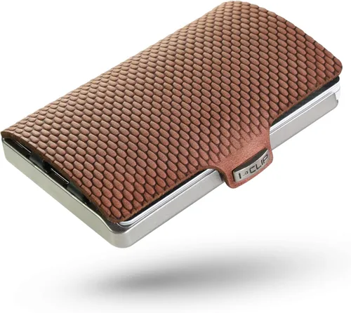 Vista 11 de I-CLIP Acero inoxidable con clip intercambiable - Cartera delgada - Cartera de cuero - Billetera premium - Tarjetero de acero inoxidable
