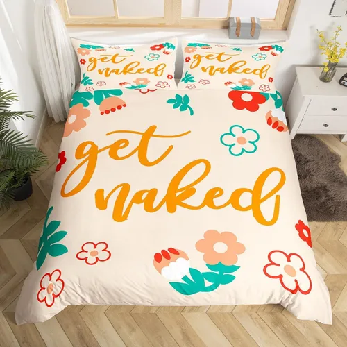 Vista 37 de Feelyou Leopard Print Lips Duvet Cover Twin Size Cheetah Print Bedding Set for Boys Girls Kissing Lips Comforter Cover Bedroom Decor 2Pcs