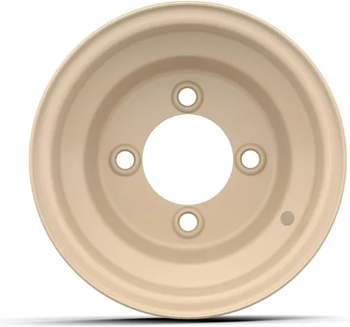 Vista 2 de GTW Rueda de carrito de golf de acero beige 8x7 Centrada Patrón de pernos de 0.157x4.000 in