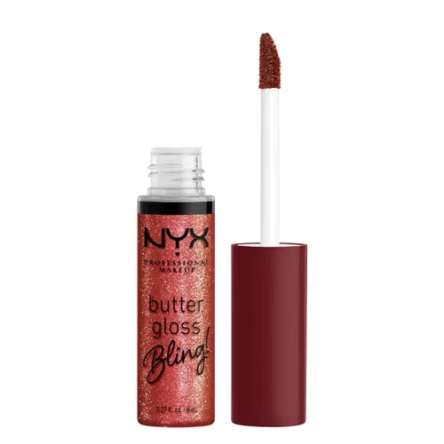 Vista 11 de NYX MAQUILLAJE PROFESIONAL Brillo de mantequilla azúcar moreno brillo de labios no pegajoso - Cinnamon Roll (Gris Marrón)