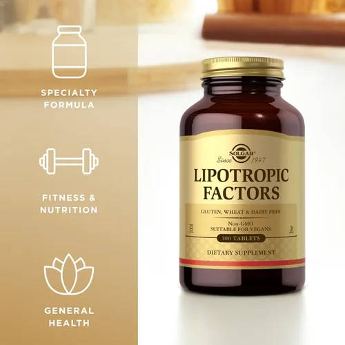 Vista 4 de Lipotropic Factors Solgar 100 Tabs