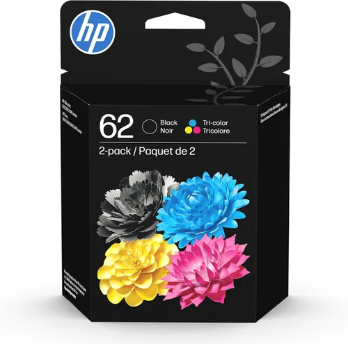 Vista 10 de HP Cartucho de tinta 62, negro XL y tricolor (negro XL + CMY)
