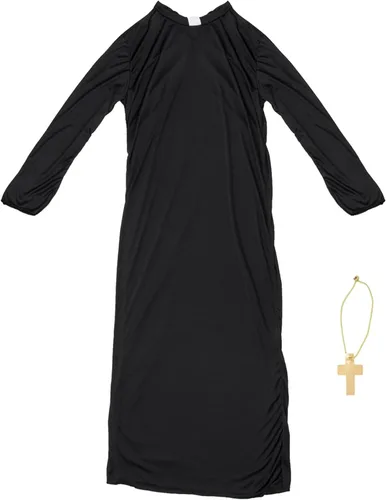 Vista 4 de Disfraz de Sacerdote Rezerful para hombre Batas de pastor monje santo multicolor XXL