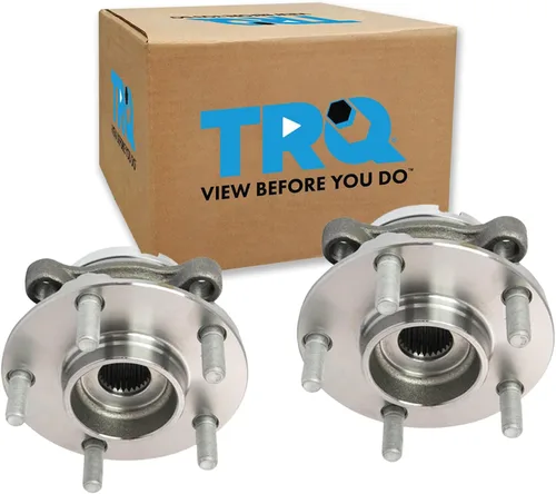 Vista 178 de TRQ Conjunto de rodamiento y cubo de rueda delantera de 2 piezas compatible con Chevrolet Trailblazer 02-09, Trailblazer EXT 02-06, GMC Envoy 02-09