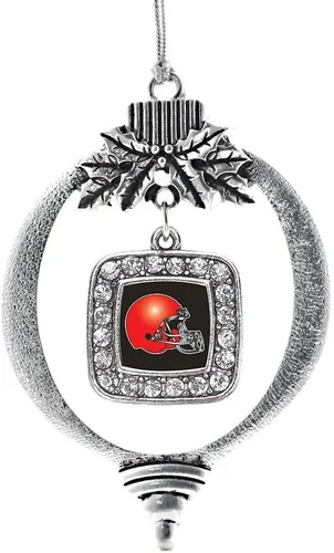 Vista 155 de Inspired Silver - Mis iniciales - Adorno con dije de letra S - Adornos navideños cuadrados de plata con joyas de circonita cúbica