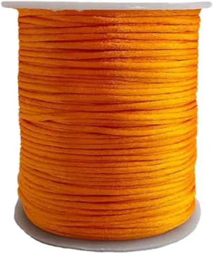 Vista 8 de 1.5 mm x 110 yardas de cordón de satén de nailon para abalorios, hilo trenzado para nudos chinos afortunados, macramé, collares y pulseras de cola