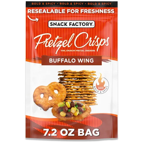 Vista 11 de Snack Factory Pretzel Crisps Galletas de pretzel de brioche, bolsa de 7.2 onzas