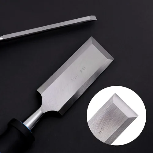 Vista 4 de Amazon Basics Juego de cinceles de tallado de madera de 8 piezas con guía de afilado, piedra de afilar y estuche de almacenamiento, 1/4" - 1-1/2