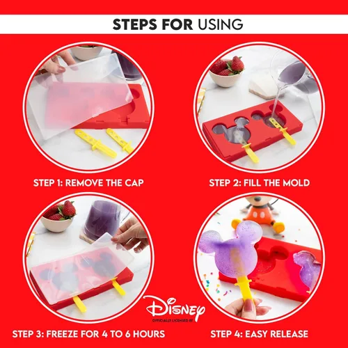 Vista 4 de Silver Buffalo Disney Mickey Mouse - Juego de 2 paletas