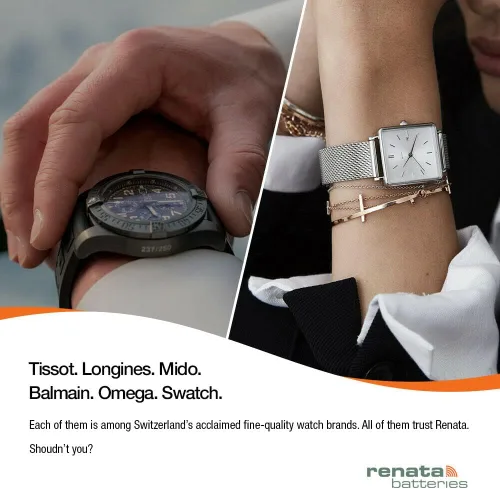 Vista 6 de Renata 321 SR616SW Baterías – 1.55 V Óxido de Plata 321 Batería de reloj (2 unidades)