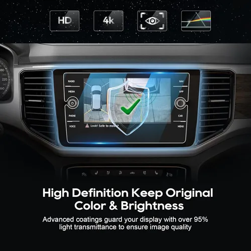 Vista 6 de LFOTPP Atlas - Protector de pantalla para Volkswagen Atlas (2018-2023), Arteno(2019-2022), Golf MK7 (2018-2021), Tiguan (2018-2023), Passat
