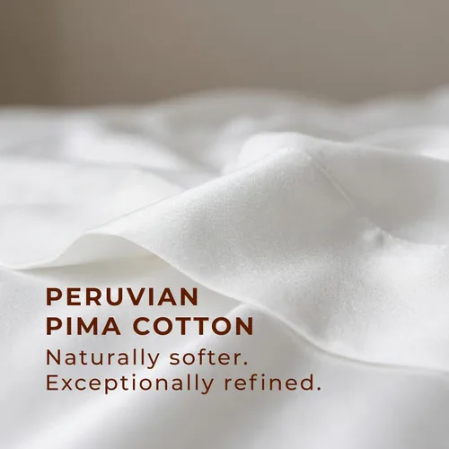 Vista 7 de Peru Pima - Juego de sábanas con regulación de temperatura, de 600 hilos, 100% algodón peruano Pima - Satén - Set de sábanas de cama.