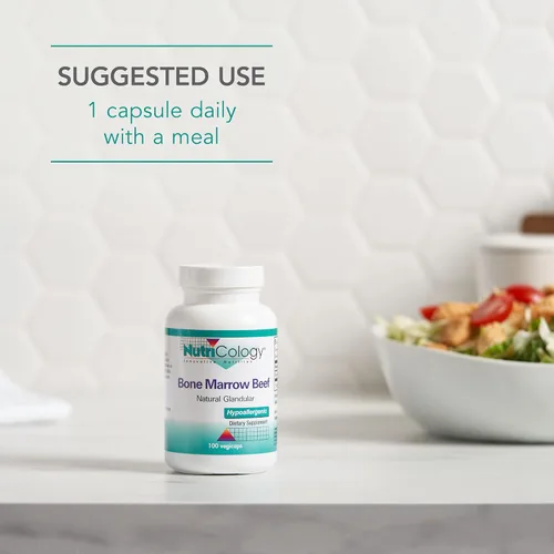Vista 6 de nutricology médula ósea Carne de Vacuno glándula Cápsulas, 100 Count por nutricology
