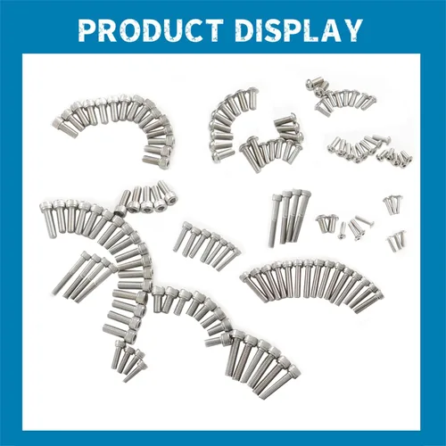 Vista 5 de Silscvtt Kit de pernos de acero inoxidable pulido reemplazo de sujetador para Yamaha Banshee YFZ350 667 Pcs