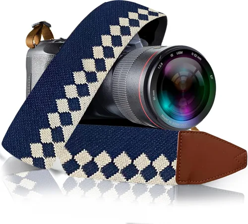 Vista 45 de Art Tribute Camera Strap for All DSLR and Mirrorless Cameras. Add Your Name Or Initials Make It a Personalized Gift