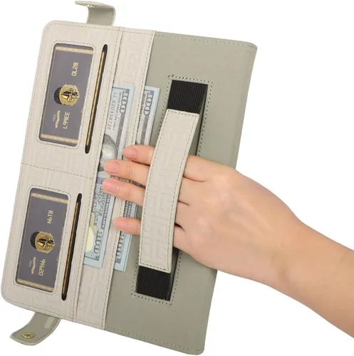 Vista 50 de Funda tipo bolso para iPad mini de 5ª/4ª/3ª/2ª/1ª generación de 7.9 pulgadas, Techcircle funda ligera tipo folio con soporte bandolera con billetera