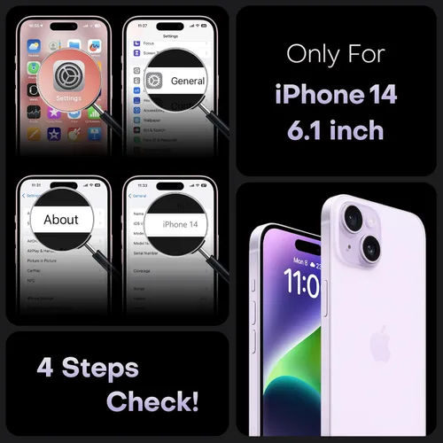 Vista 875 de TOCOL Funda para iPhone 11, compatible con Magsafe, protección completa de cámara, imanes integrados, protección contra caídas, funda translúcida