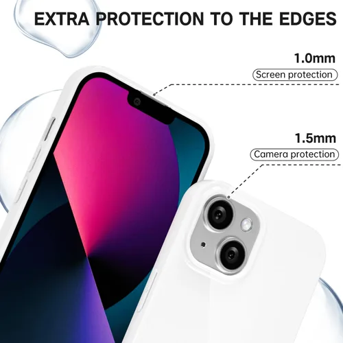 Vista 676 de Svanove para iPhone 7 Plus/ 8 Plus, funda de silicona, de goma suave brillante y gel de jey lindo, funda protectora de plástico simple y lisa