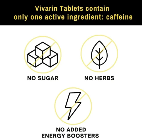 Vista 5 de Vivarin Ayuda para el estado de alerta con cafeína, tabletas de 40 ea (paquete de 6)