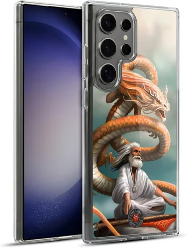 Vista 9 de Head Case Designs Officially Licensed Anne Stokes God's Hammer Guardian Dragons Gel Case [Military Grade Protection] Compatible with Samsung Galaxy