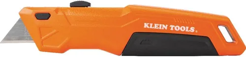 Vista 13 de Klein Tools 44303 FLICKBLADE Cuchillo utilitario plegable con almacenamiento de cuchillas, cuchillo utilitario con 5 cuchillas, compacto con botón