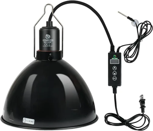 Vista 8 de Accesorio de Luz para Reptiles, Accesorio de Lámpara de Calor de Cúpula Profunda con Reflexión Óptica de 5.5 pulgadas, Accesorio de Lámpara de Calor