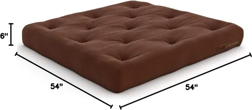 Vista 59 de Nirvana Futons Colchón de futón completo de 6 pulgadas, sarga azul marino, fabricado en Estados Unidos