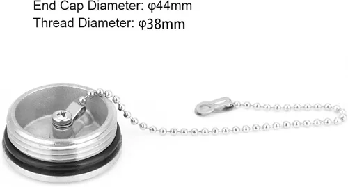 Vista 2 de Acero inoxidable 316 Pulido Barco Combustible Pequeño Marine Boat Fill Port Marine Hardware