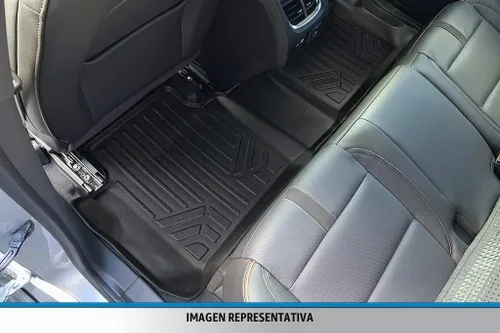 Vista 5 de SMARTLINER Juego de tapetes de piso de ajuste personalizado de 2 filas compatibles con Ford F-250 1999-2007