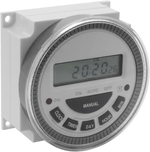 Vista 3 de Interruptor de temporizador programable de 7 días - Piscina/puerta/rociadores/luces- entrada de 120 V - Sustituto ET3