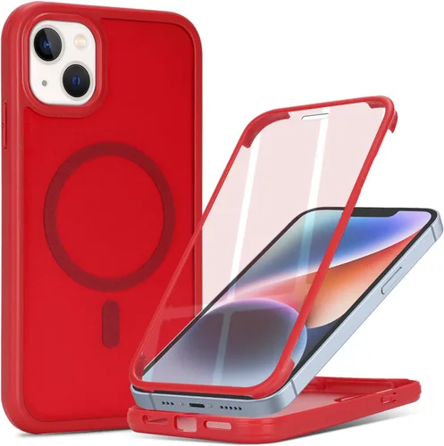 Vista 13 de Funda magnética para iPhone 12 mini con protector de pantalla integrado, compatible con MagSafe, para Apple 12 Mini, fundas de cuerpo completo