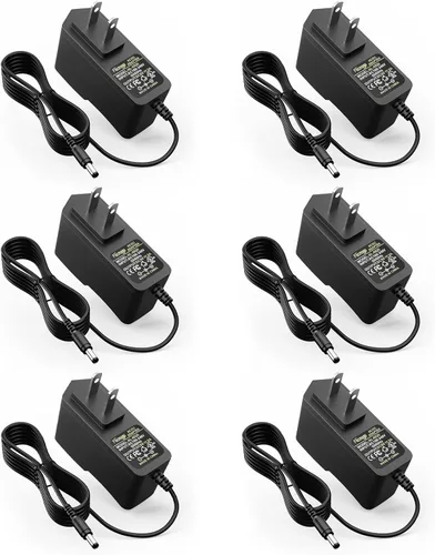 Vista 2 de Facmogu 5V 2A 10W Adaptador de fuente de alimentación DC (paquete de 6), enchufe de pared convertidor de corriente CA 100V-2420V a CC 5 voltios 2