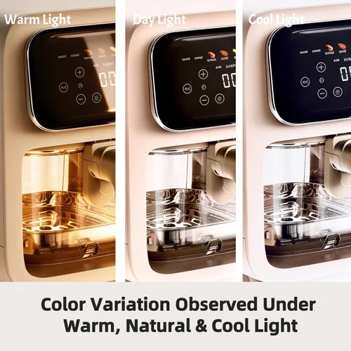 Vista 7 de Freidora de aire de vidrio de 4.2 cuartos de galón, sin revestimiento, 8-1 preajustes, cuenco de vidrio TempWare, diseño transparente, apto