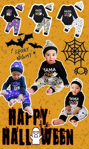 Vista 7 de Disfraz de mamá de bebé con texto en inglés "My Boo